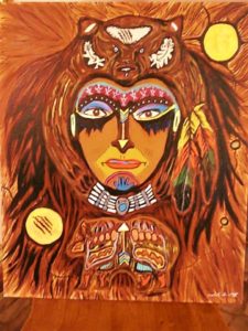Mindy Sinclair Woman Warrior Painting